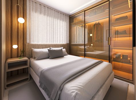 Suíte casal apto 2Q